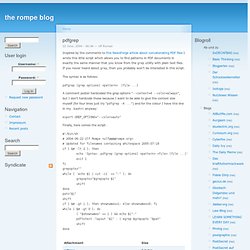 the rompe blog