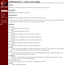 pdftotext(1) - Linux man page