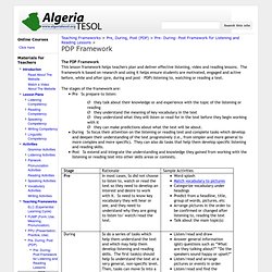 PDP Framework - AlgeriaTESOL