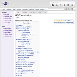 PHP - Prise en compte via PDT on Eclipse