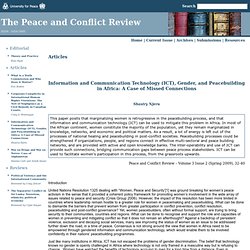Peace & Conflict Review