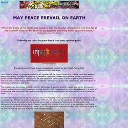 May peace prevail on earth - Prayers of peace