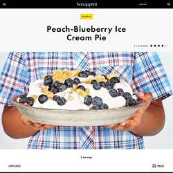 Peach-Blueberry Ice Cream Pie Recipe