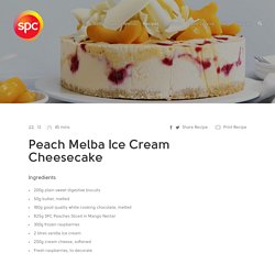 Peach Melba Ice Cream Cheesecake