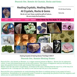 Peacock Ore, Bornite Or Chalcopyrite Healing Stones