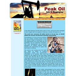 Peak Oil: The End of the Oil Age