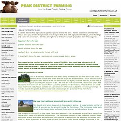 peakdistrictfarming - farming news, food & lifestyle in the peak district, farming news classified editorial