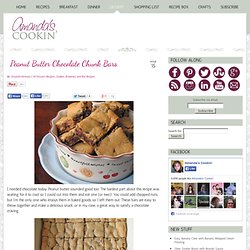 Peanut Butter Chocolate Chunk Bars - Amanda's Cookin'