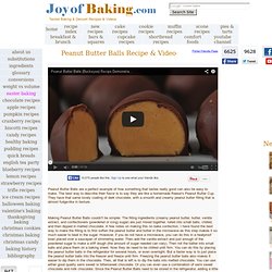 Peanut Butter Balls (Buckeyes) Recipe