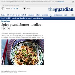 Spicy peanut butter noodles - recipe