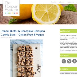 Peanut Butter & Chocolate Chickpea Cookie Bars – Gluten Free & Vegan