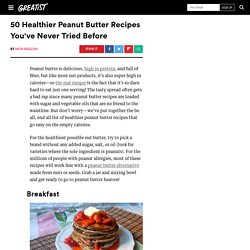 50 Healthy Peanut Butter Recipes