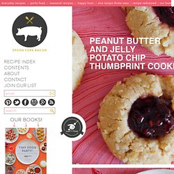 Peanut Butter & Jelly Potato Chip Thumbprint Cookie recipe