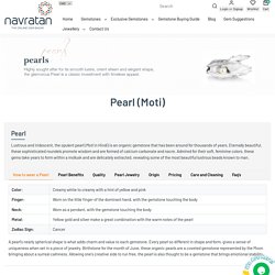 Buy Pearl (Moti) Gemstone Online – Navratan.com