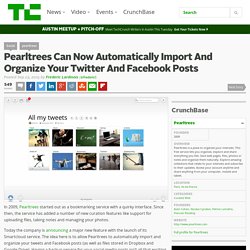 Pearltrees Can Now Automatically Import And Organize Your Twitter And Facebook Posts