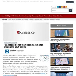 PearlTrees better than bookmarking for organizing stuff online