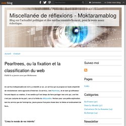 Pearltrees, ou la fixation et la classification du web