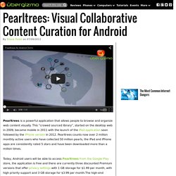 Pearltrees: Visual Collaborative Content Curation for Android