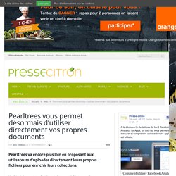 Pearltrees vous permet désormais d'utiliser directement vos propres documents