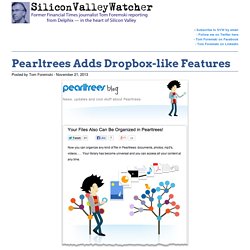 Pearltrees Adds Dropbox-like Features -SVW