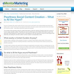 Pearltrees Social Content Creation – What is All the Hype?