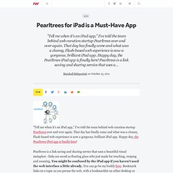 Pearltrees for iPad is a Must-Have App