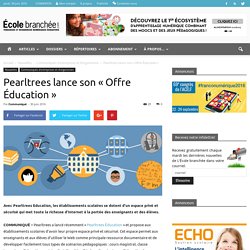 Pearltrees lance son « Offre Éducation »