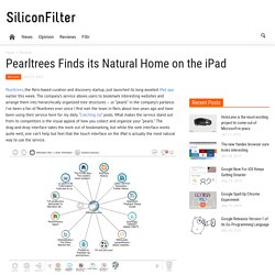 Pearltrees Finds its Natural Home on the iPad