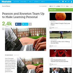 Pearson and Knewton Team Up to Make Learning Personal