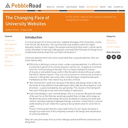 The Changing Face of University Websites