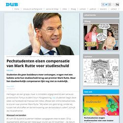 Pechstudenten eisen compensatie van Mark Rutte voor studieschuld