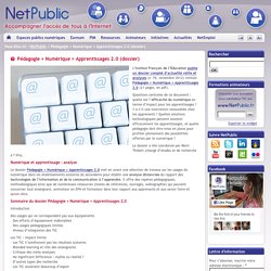 Pédagogie + Numérique = Apprentissages 2.0 (dossier)
