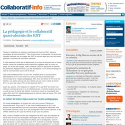 La pédagogie et le collaboratif quasi-absents des ENT