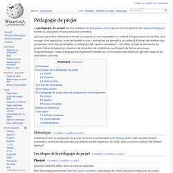 Pédagogie de projet