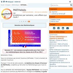 MATHebdo - Page 6/6 - Pédagogie - Direction des services départementaux de l'éducation nationale de la Vienne