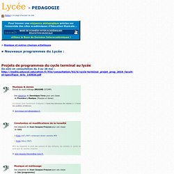 Pédagogie Lyc