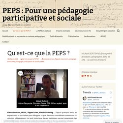 PEPS : Pour une pédagogie participative et sociale