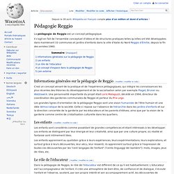 Pédagogie Reggio