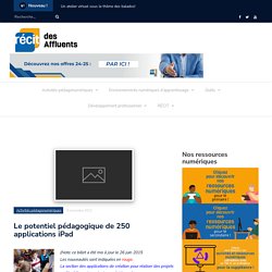Le potentiel pédagogique de 165 applications iPad