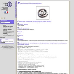 Scénario pédagogique - Direction des Services Départementaux de l'Éducation Nationale de la Marne