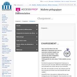Mallette pedagogique Differenciation — Wikiversité
