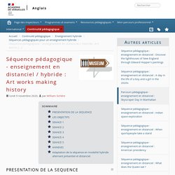 Séquence pédagogique - enseignement en distanciel : Art works making history - Anglais