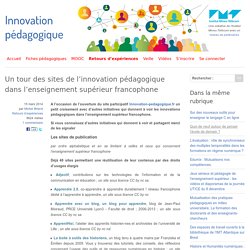 Un petit tour des sites de l'innovation pédagogique dans le supérieur - Innovation Pédagogique