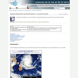 Espace Pédagogique - exemple d'interaction océan-atmosphère : un cyclone tropical