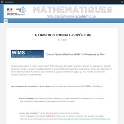 Site pédagogique de Mathématiques