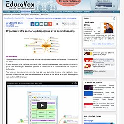 Organisez votre scénario pédagogique avec le mindmapping