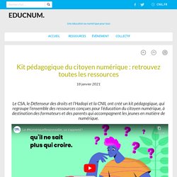 EducNum : Kit pédagogique du citoyen numérique