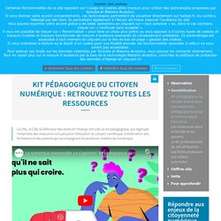 Kit pédagogique du citoyen numérique : retrouvez toutes les ressources