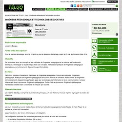 TÉLUQ - Cours / TED 6312 - Ingénierie pédagogique et technologies éducatives