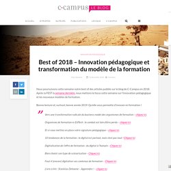 Best of 2018 - Innovation pédagogique et transformation du modèle de la formation